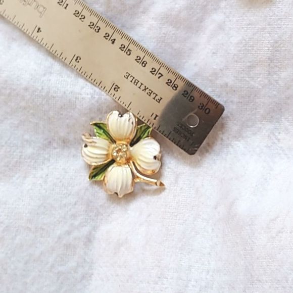 Set Clip on Earings and Brooch Floral Vintage - Picture 4 of 11